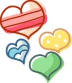 3ハートイラスト